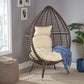 Egg Chair Indoor/Outdoor Wicker Freestanding Teardrop by Plugsus Home Furniture