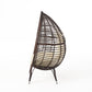 Egg Chair Indoor/Outdoor Wicker Freestanding Teardrop by Plugsus Home Furniture