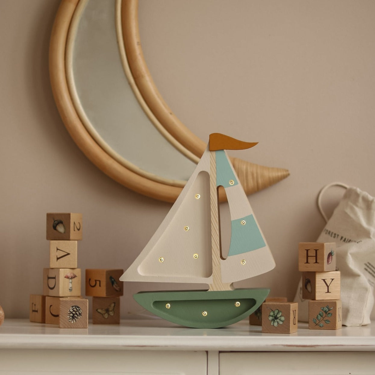 Little Lights Mini Sailboat Lamp by Little Lights US