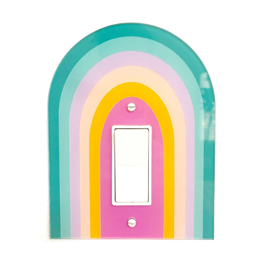 Rainbow light switch plate by Kailo Chic