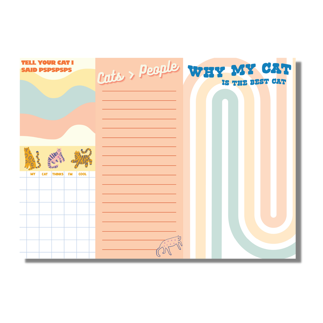 Cat Lovers Notepad Set by Fun Club