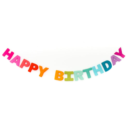 Happy Birthday Felt Garland by Kailo Chic