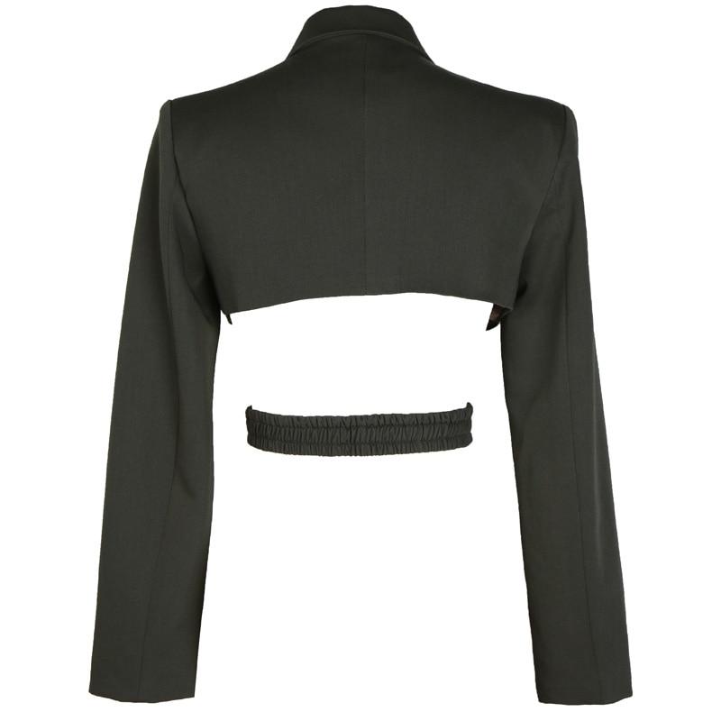 Kaida Cross Split Long Sleeve Jacket by Marigold Shadows