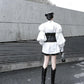 Akino Button Waist Vest by Marigold Shadows
