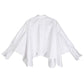 Sonoya Lapel Long Sleeve Irregular Hem Shirt by Marigold Shadows