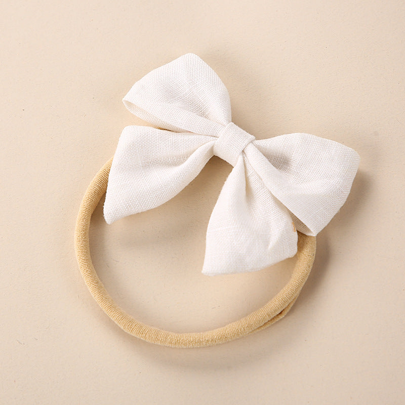 Baby Solid Color 3D Bow Handmade Elastic Headband by MyKids-USA™