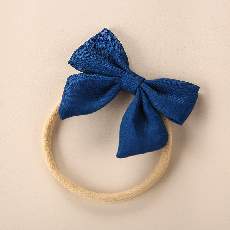 Baby Solid Color 3D Bow Handmade Elastic Headband by MyKids-USA™