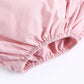 Baby Girl Square Collar Lace Design Denim Fabric Sleeveless Backless Onesies With Bow Decoration by MyKids-USA™
