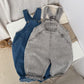 Baby Unisex Washed Denim Fabric Loose Overall by MyKids-USA™