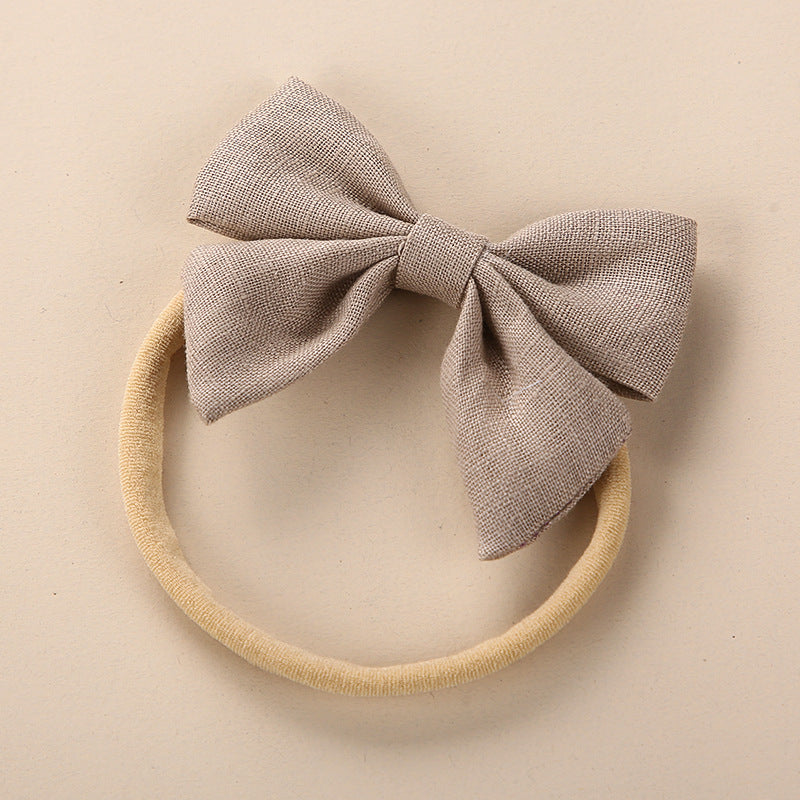 Baby Solid Color 3D Bow Handmade Elastic Headband by MyKids-USA™