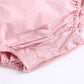 Baby Girl Square Collar Lace Design Denim Fabric Sleeveless Backless Onesies With Bow Decoration by MyKids-USA™
