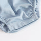 Baby Girl Square Collar Lace Design Denim Fabric Sleeveless Backless Onesies With Bow Decoration by MyKids-USA™