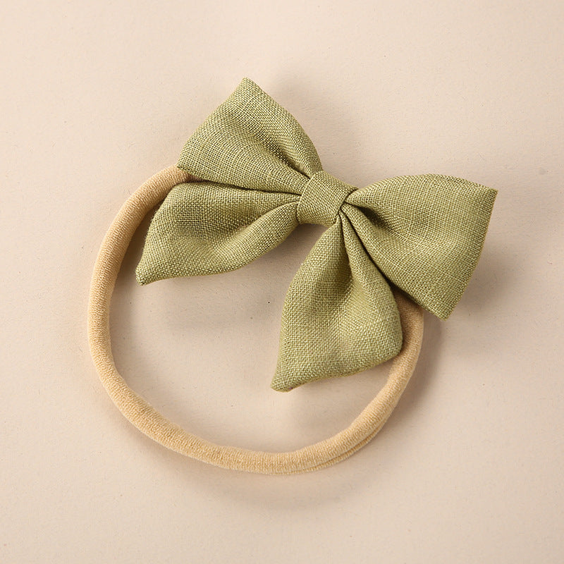 Baby Solid Color 3D Bow Handmade Elastic Headband by MyKids-USA™