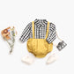 Baby Boy 1pcs Plaid Pattern False 1 Pieces Design Lapel Bodysuit Onesies by MyKids-USA™