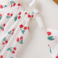 Baby Girls Floral Pattern Sleeveless Summer Rompers With Hat In Summer by MyKids-USA™