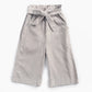 Baby Girl Solid Color Bow Tie Design Corduroy Nine Point Wide Leg Pants by MyKids-USA™