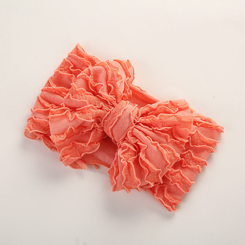 Baby Solid Color Elastic Handmade Big Bow Headband by MyKids-USA™