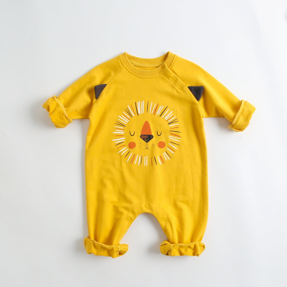 Baby Cartoon Animal Pattern Soft Cotton Long Sleeved Cute Romper by MyKids-USA™