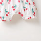 Baby Girls Floral Pattern Sleeveless Summer Rompers With Hat In Summer by MyKids-USA™