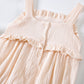 Baby Girl Floral Embroidered Pattern Lace Design Solid Color Sleeveless Onesies In Summer by MyKids-USA™