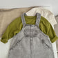 Baby Unisex Washed Denim Fabric Loose Overall by MyKids-USA™