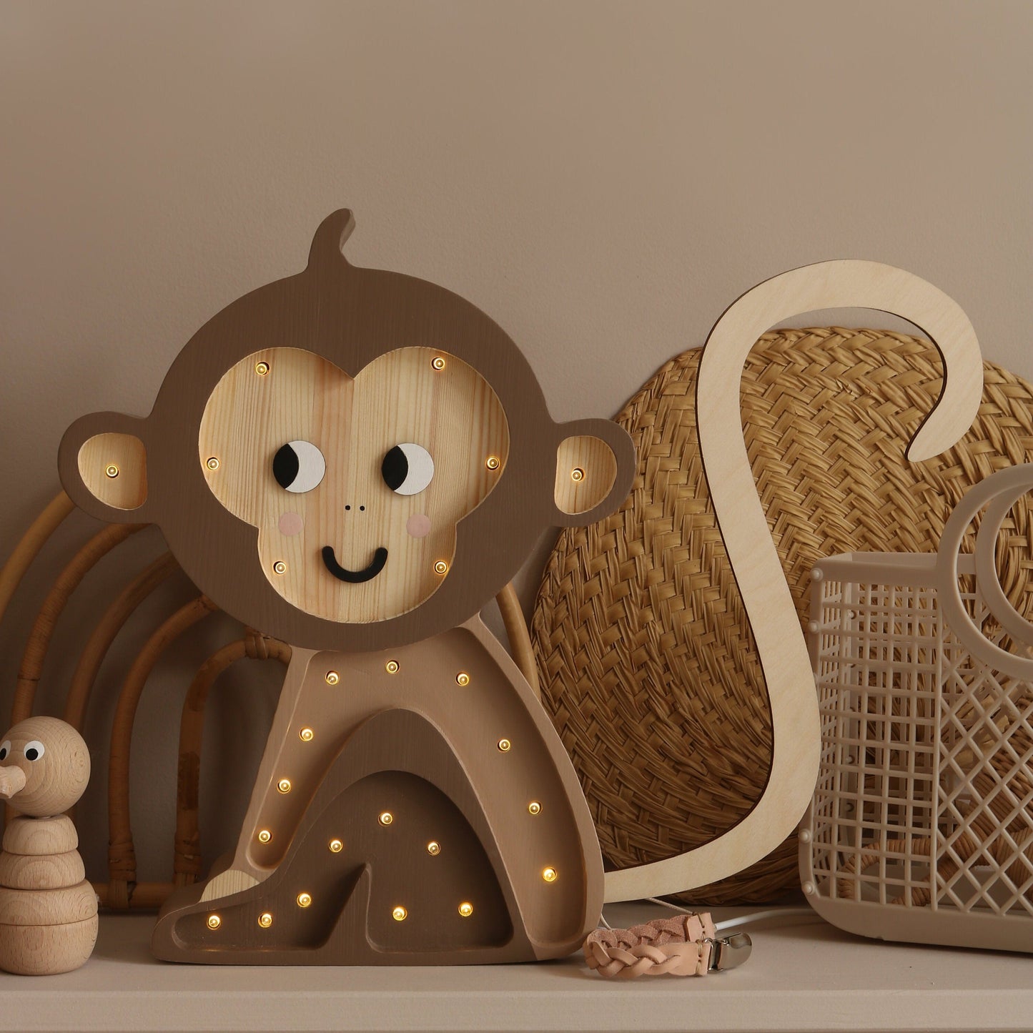 Little Lights Monkey Lamp by Little Lights US