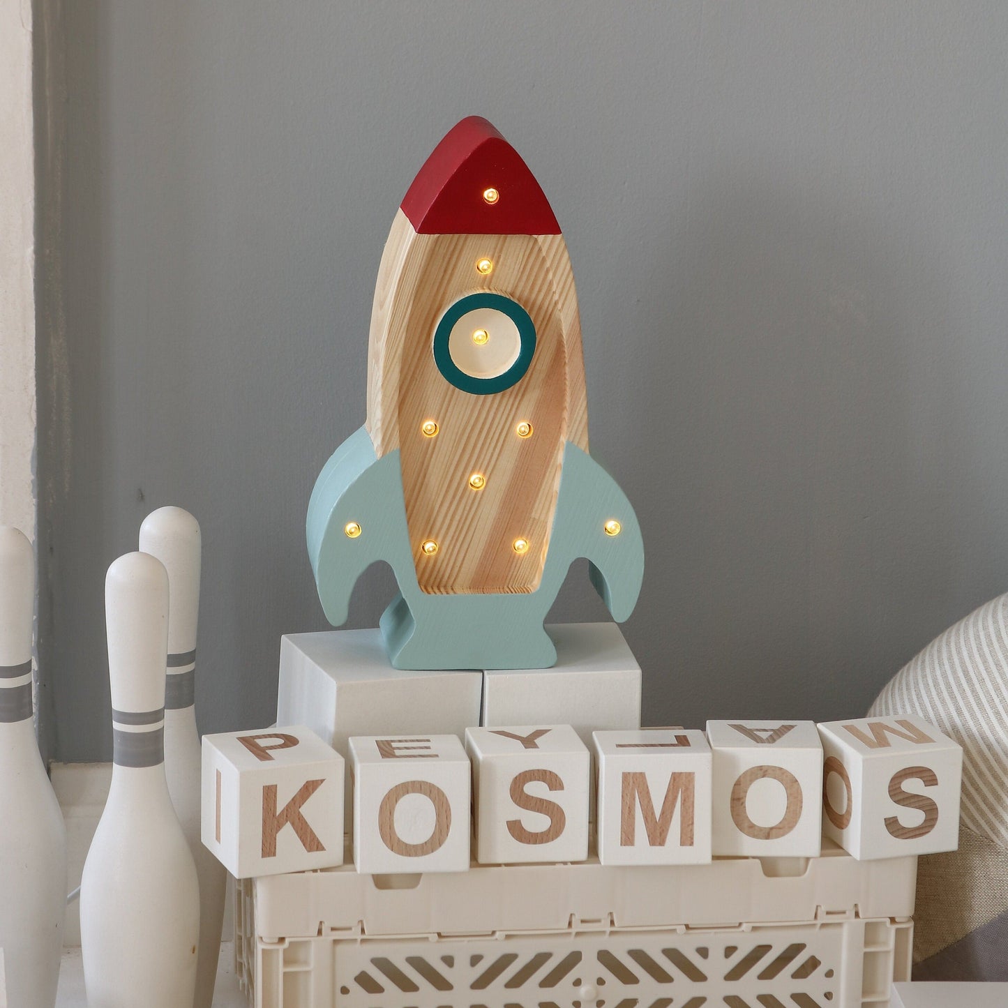 Little Lights Mini Rocket Ship Lamp by Little Lights US