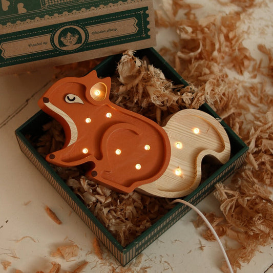 Little Lights Mini Squirrel Lamp by Little Lights US