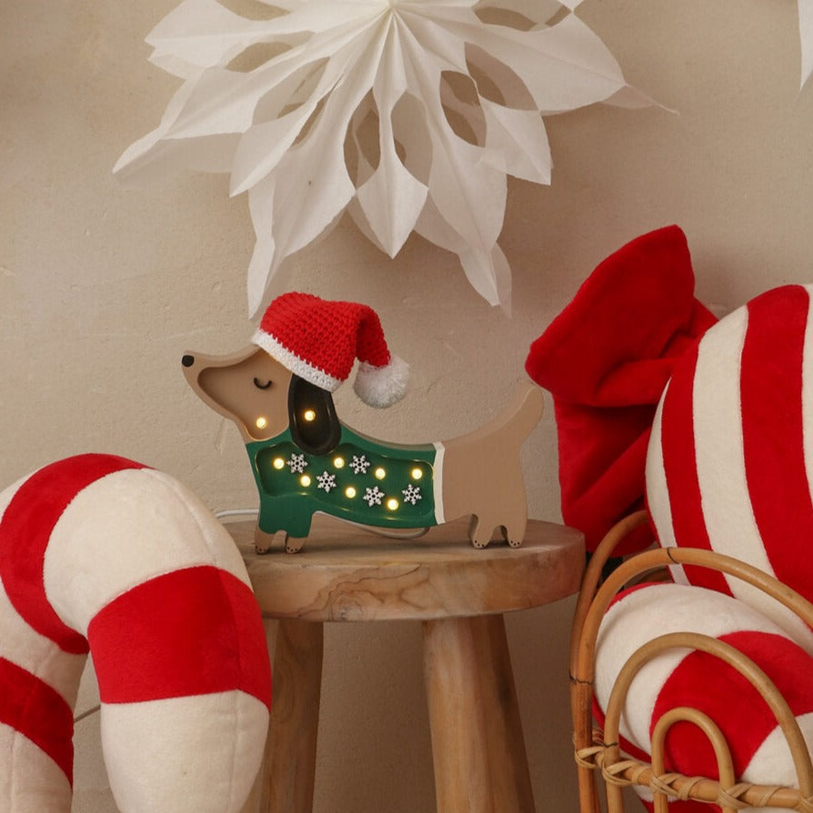 Little Lights Mini Holiday Puppy Lamp ~ Limited Edition by Little Lights US