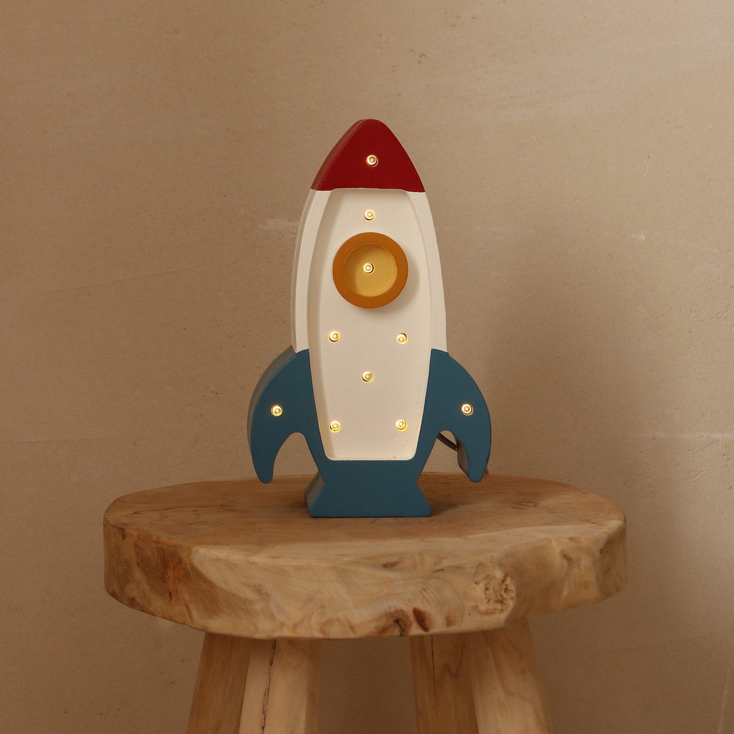 Little Lights Mini Rocket Ship Lamp by Little Lights US