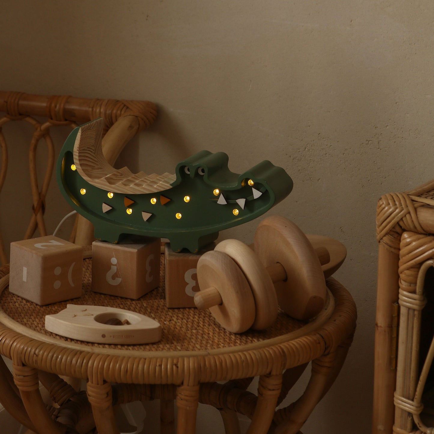 Little Lights Mini Crocodile Lamp by Little Lights US