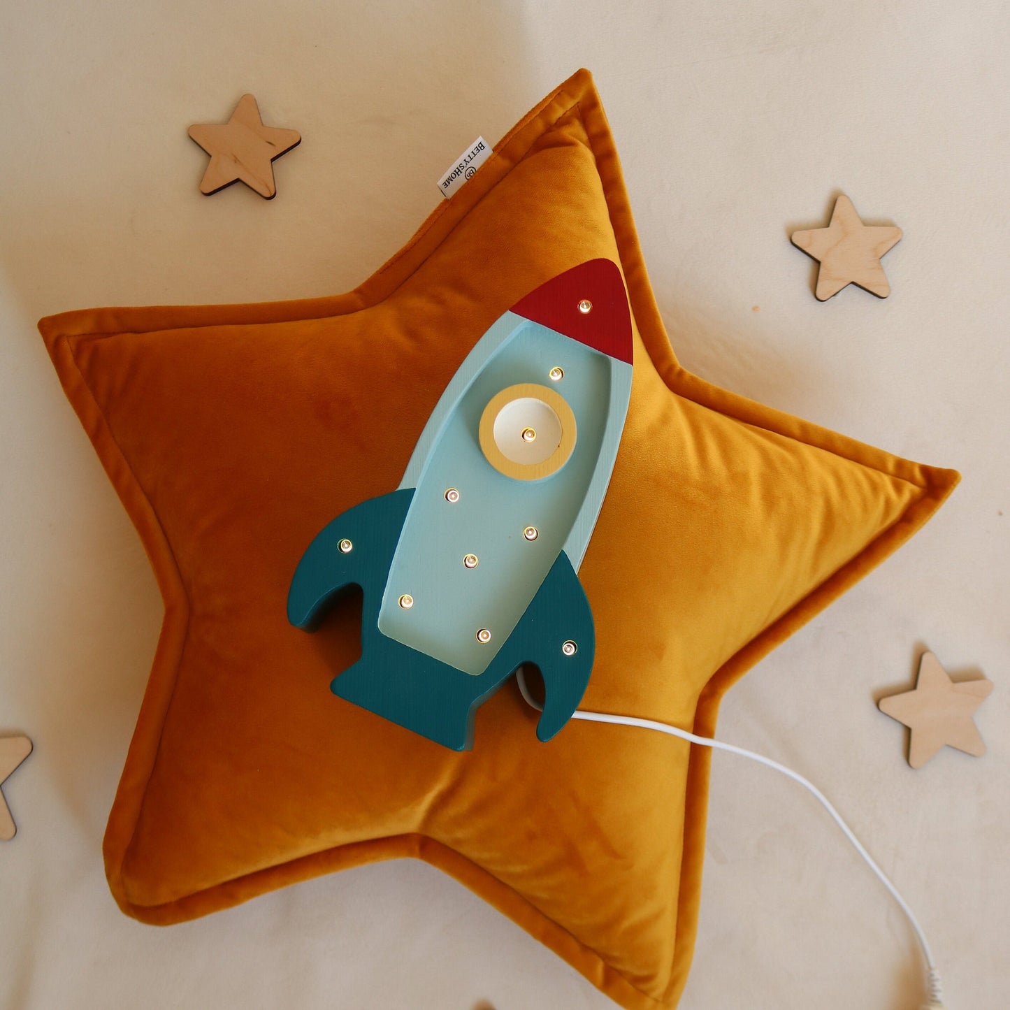 Little Lights Mini Rocket Ship Lamp by Little Lights US