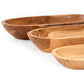 Teak Wood Oval Bowls Set of 3 by Andaluca Home