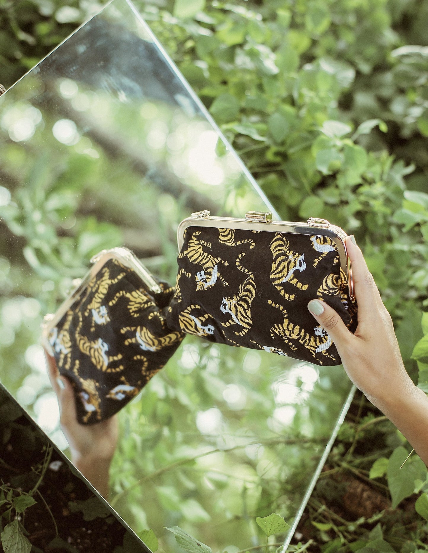 Sumatran Tiger Clutch in Black by BrunnaCo