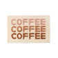 Shiraleah "Coffee Coffee Coffee" Bath Mat, Ivory by Shiraleah