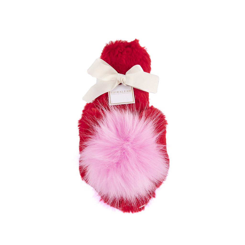 Shiraleah Amor Holiday Slippers, Red by Shiraleah