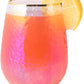 Lustered Iridescent Stemless Wine Glasses 15oz (Set of 4) - by The Wine Savant