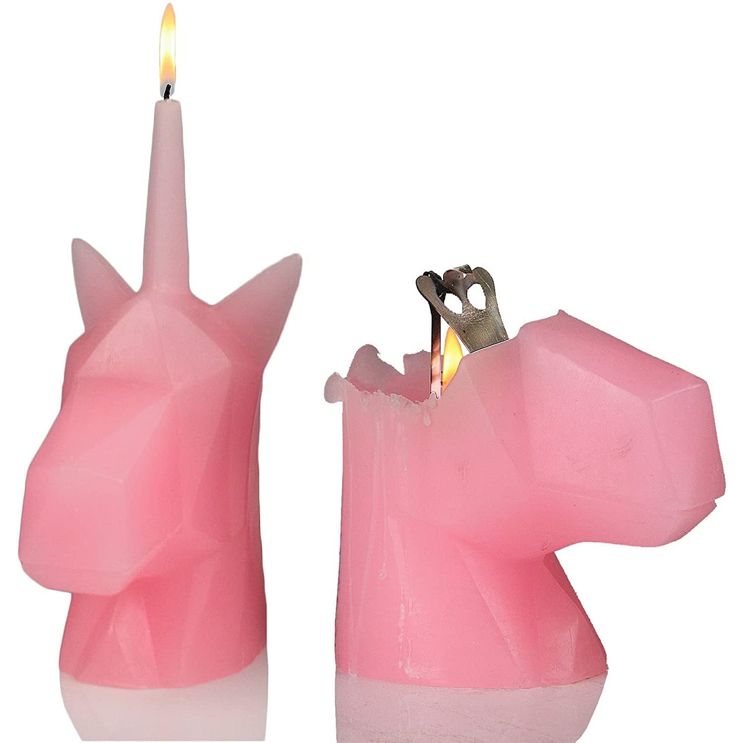 GUTE Pink Unicorn Head Candle 8" H, for Kids, Unicorn Lovers, Unique Unicorn Candle, Unicorn Gifts, Animal Candle, Burns up to 6.5 Hours! by Gute Decor