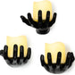 Spooky Hands Wall LED Candle Lights Decor 3 Set | Reaching Flickering Halloween Gothic Hand Home Decor Candles Included | Horror Hand Holder Hanger Art Hanging Design for Haunted House Bedroom by Gute Decor