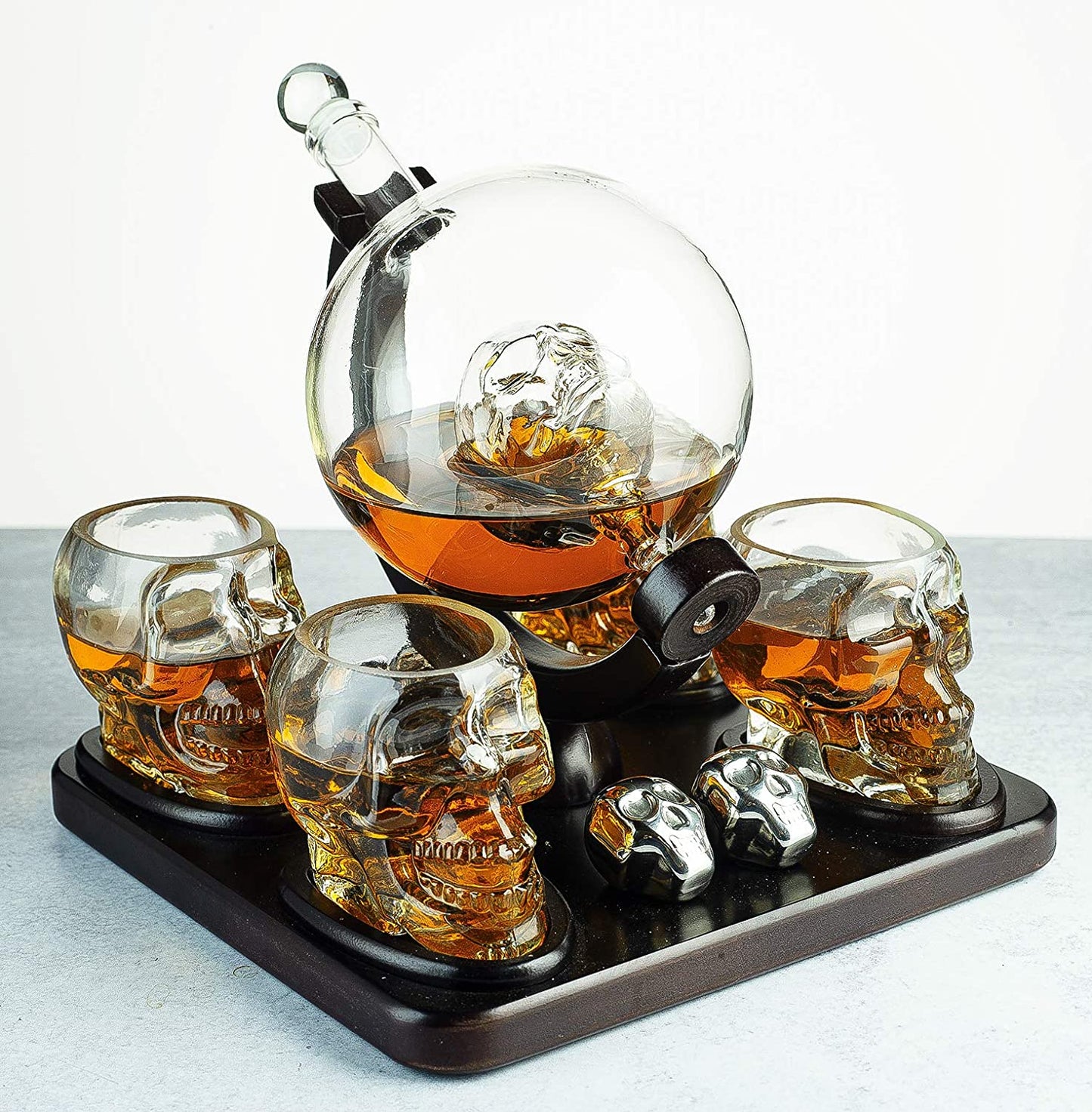 Large Skull Decanter Set - By The Wine Savant