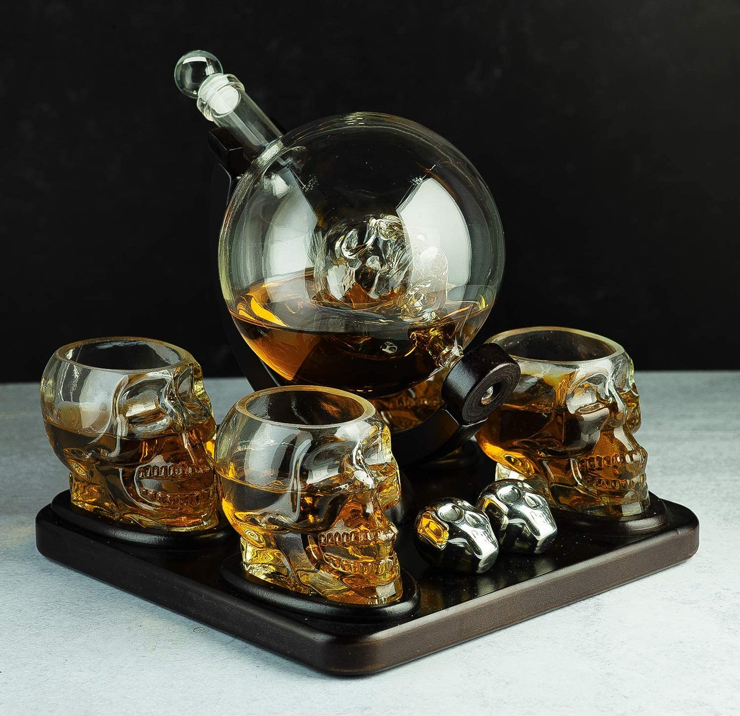 Large Skull Decanter Set - By The Wine Savant