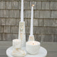 White Mother of Pearl Lemongrass Candle (Small) by Anaya