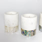 White Mother of Pearl Lemongrass Candle (Small) by Anaya