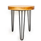 Indonesian Teak Wood Round Slab Accent Table by Andaluca Home