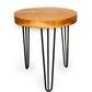 Indonesian Teak Wood Round Slab Accent Table by Andaluca Home