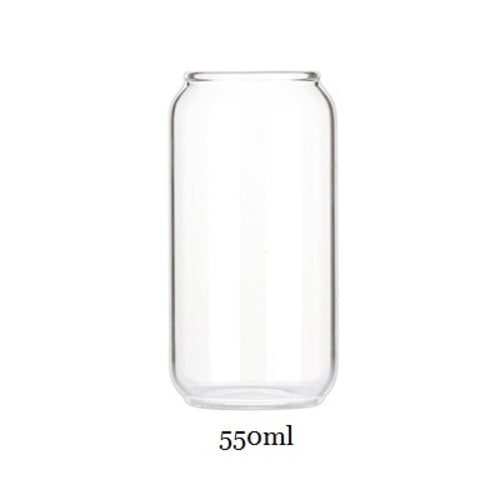 Can Shaped Transparent Glass Jar by Faz