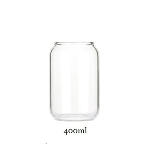 Can Shaped Transparent Glass Jar by Faz