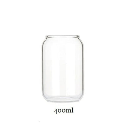 Can Shaped Transparent Glass Jar by Faz