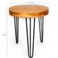 Indonesian Teak Wood Round Slab Accent Table by Andaluca Home