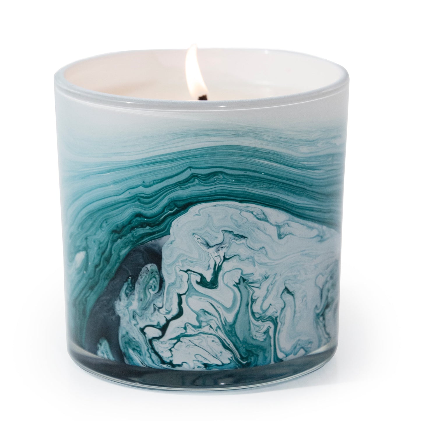 Orchid & Cedar 9 oz. Swirl Glass Candle by Andaluca Home